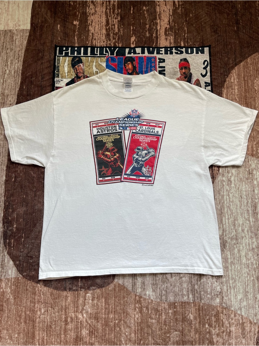 Houston Astros vs St. Louis Cardinals 2004 MLB Championship Tee